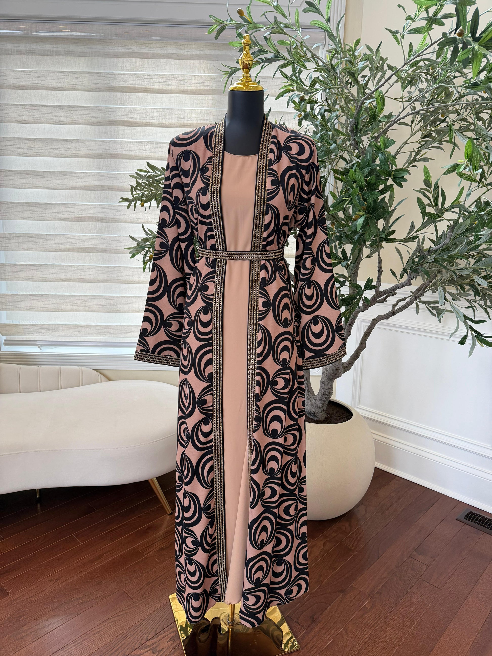 Midnight Dune Two-Piece Abaya