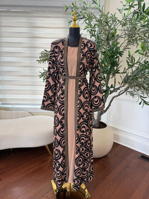 Midnight Dune Two-Piece Abaya