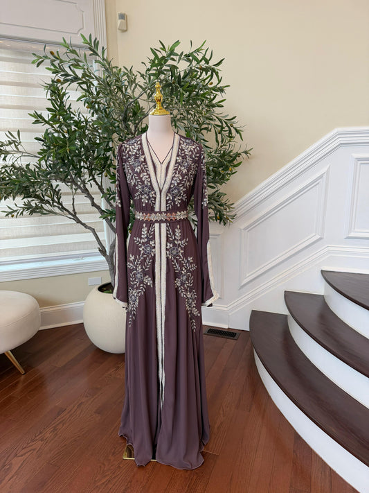 Purple Luxe Beaded Kuftan