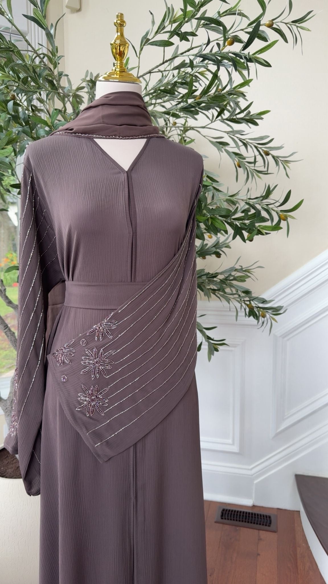 Purple Luxe Abaya