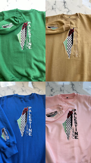 Palestine Tatreez Crewneck