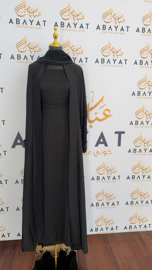 Two Piece Black Abaya