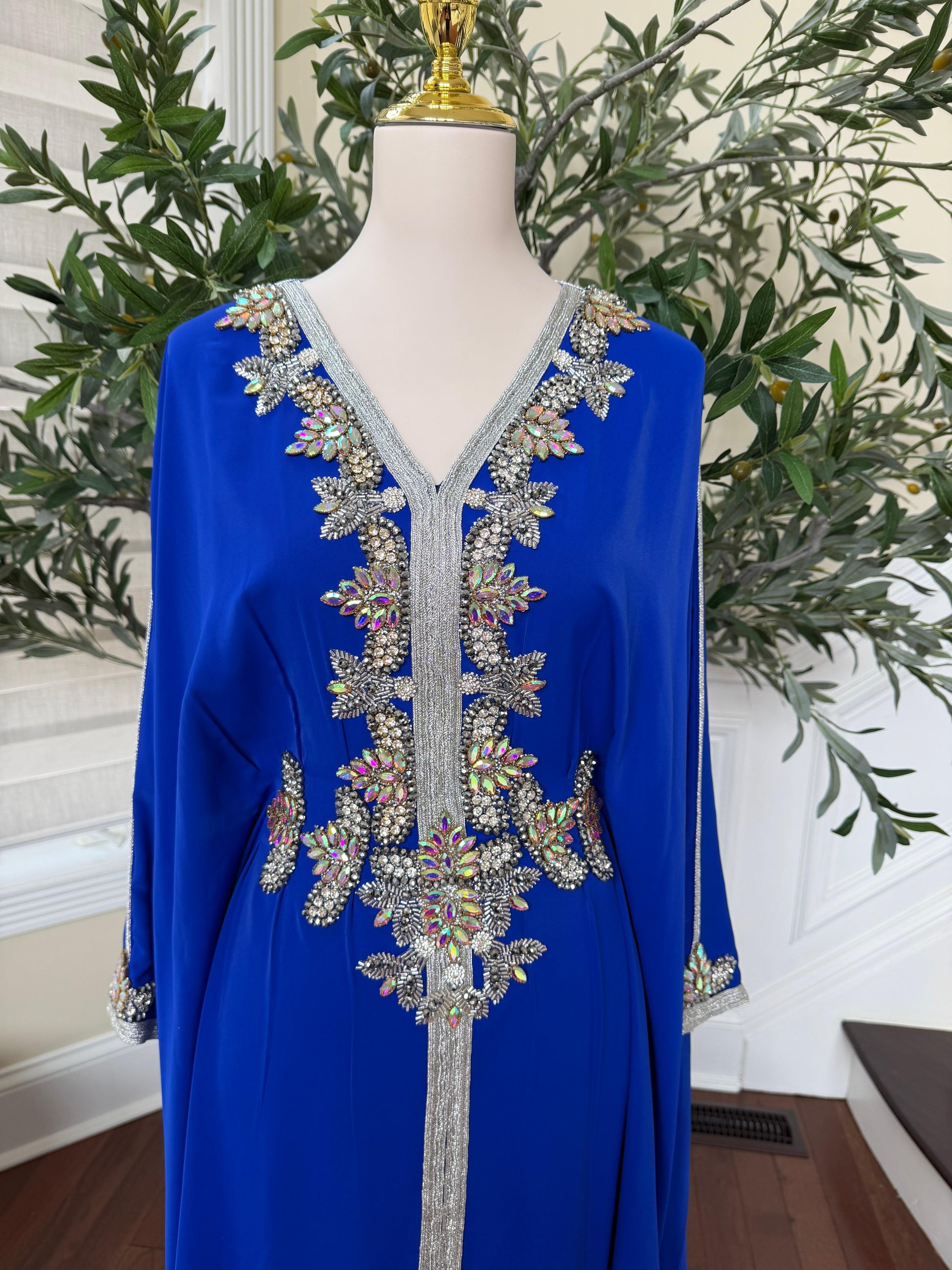 Butterfly Blue Royale Kuftan