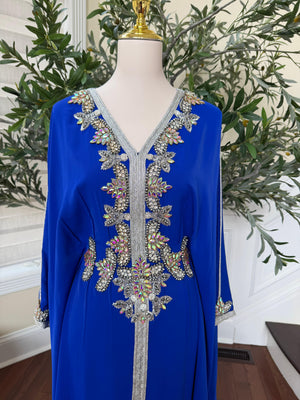 Butterfly Blue Royale Kuftan