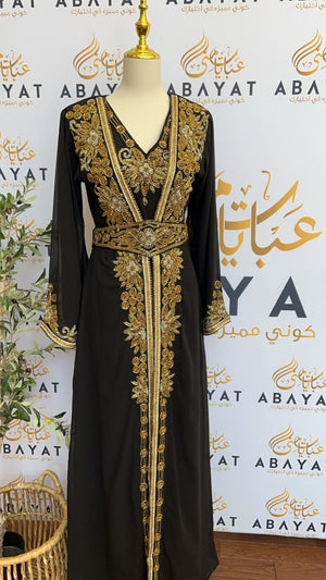 Luxury Black Kuftan