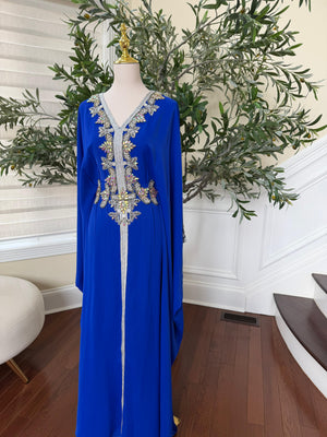 Butterfly Blue Royale Kuftan