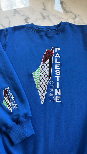 Palestine Tatreez Crewneck