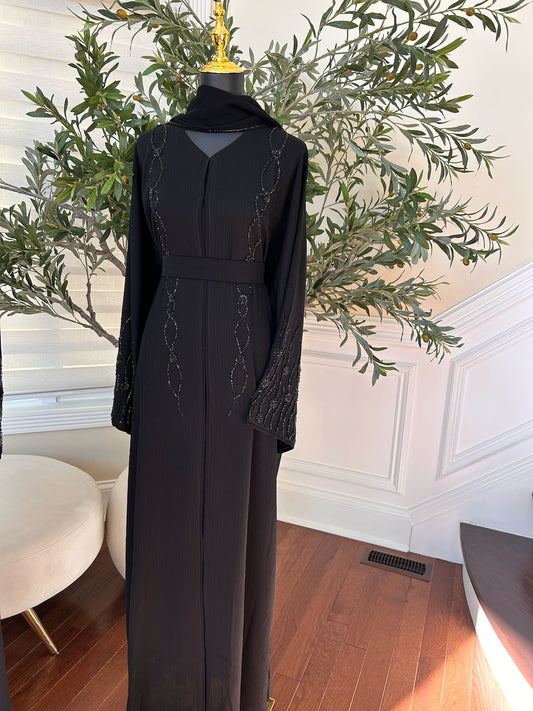 Black Elegance Charm Abaya