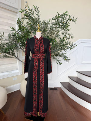 Black Embroidery Tatreez Heritage Thobe