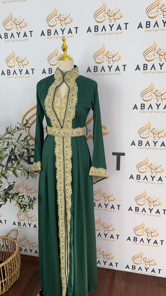 Elegant Green Kuftan