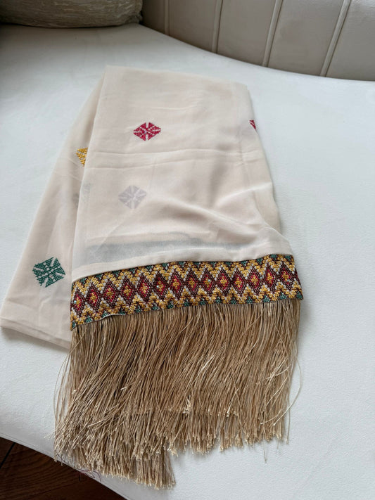 Cream Tatreez Khirka / 41
