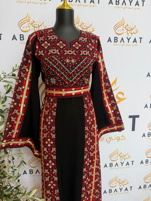 Elegant Black Tatreez Thobe /A