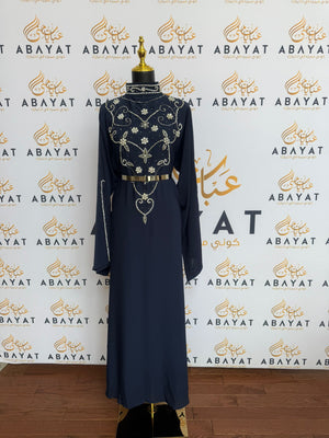 Blue Elegance Abaya Dress