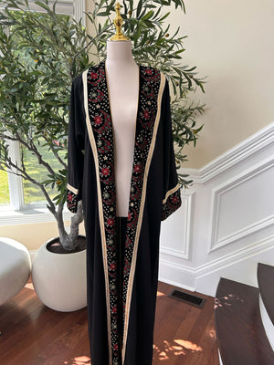 Black Detail Essence Cardigan Abaya