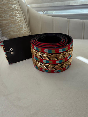 Sabal Kharaz Tatreez Thobe Belt