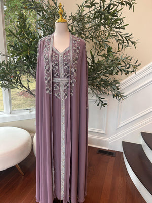 Purple Luxe Beaded Kuftan