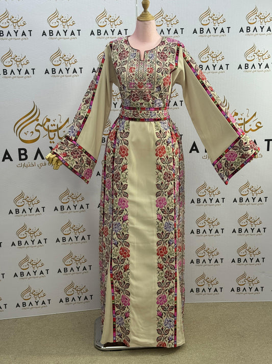 Floral Glamour Tatreez Thobe