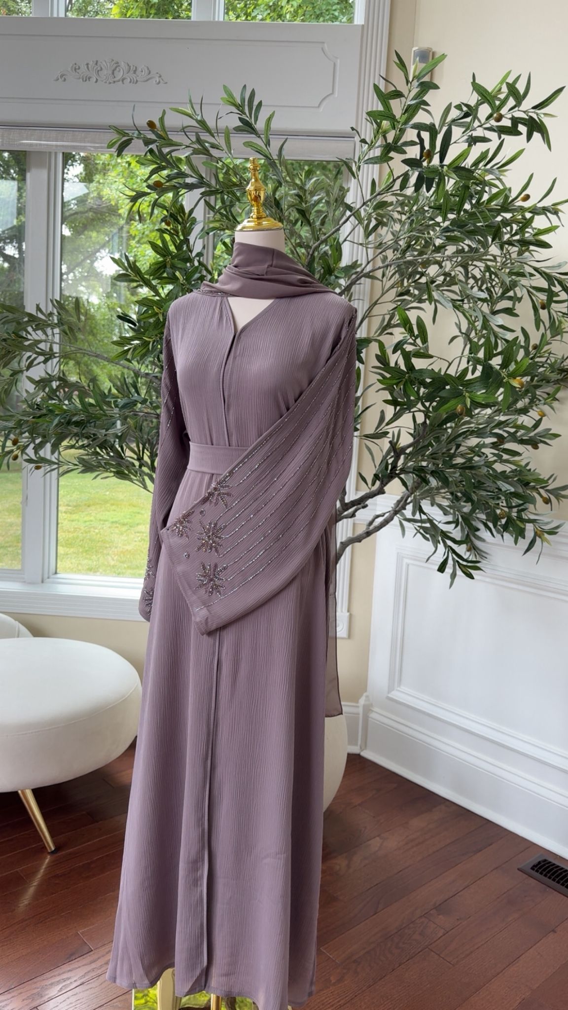 Lavender Luxe Abaya