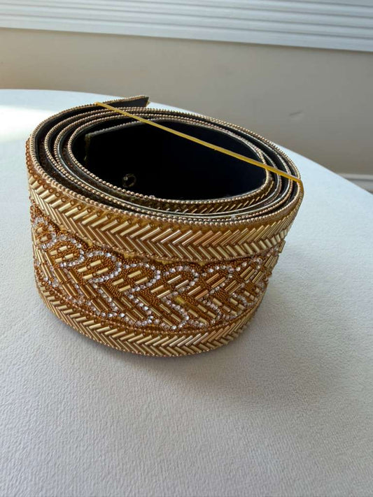 Golden Beaded Sabal Kharaz Belt 4
