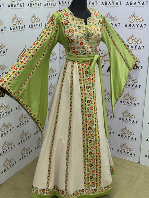 Olive Blossom Palestinian Embroidered Thob