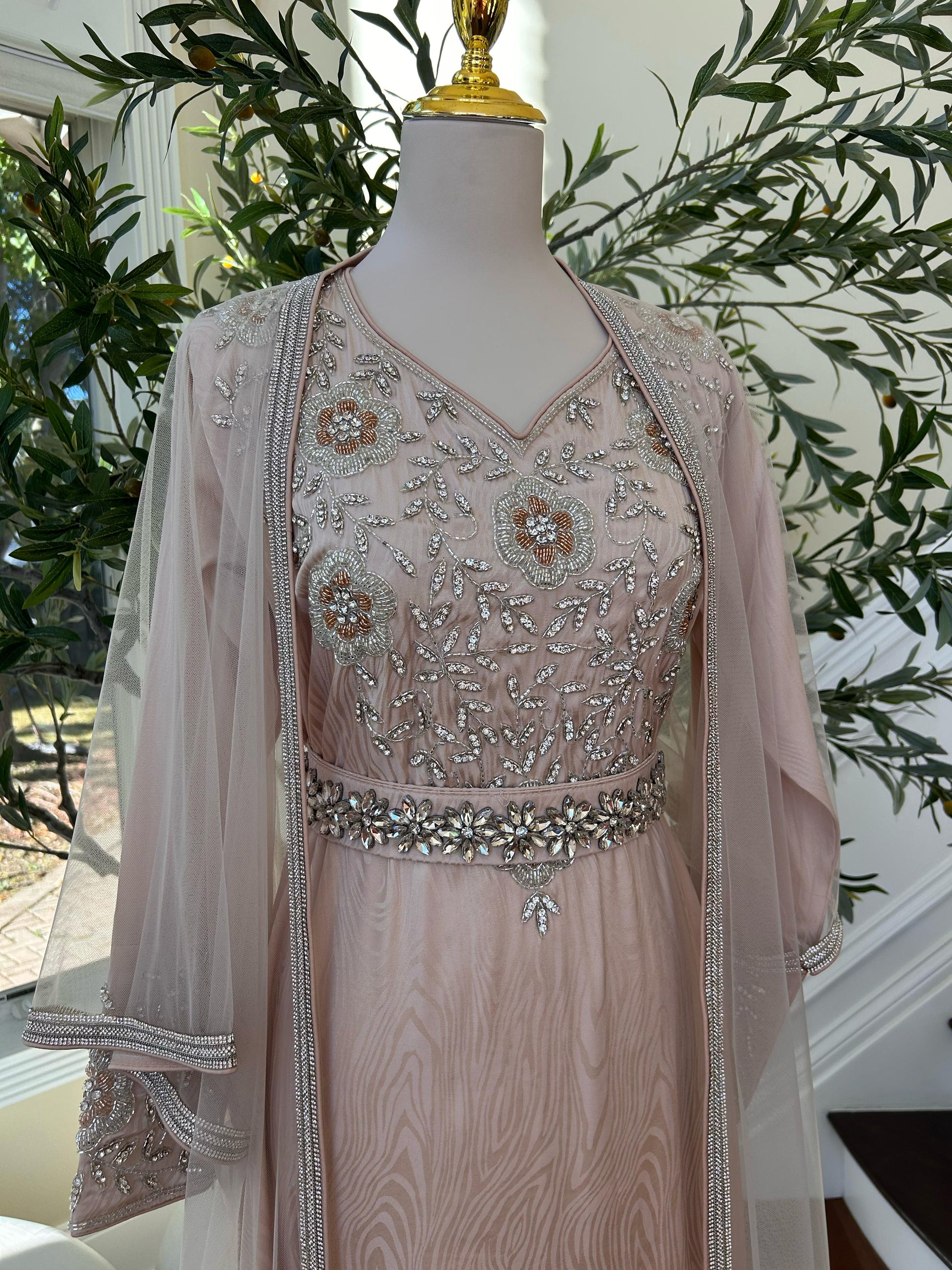 Majestic Blush Pearl Kaftan