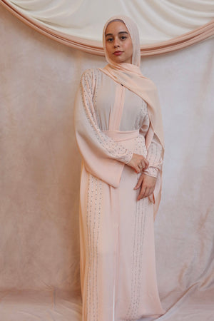 Peach Harmony Abaya