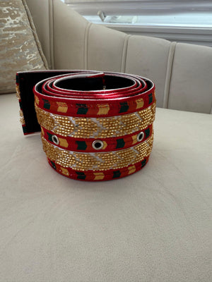 Sabal Kharaz Tatreez Thobe Belt