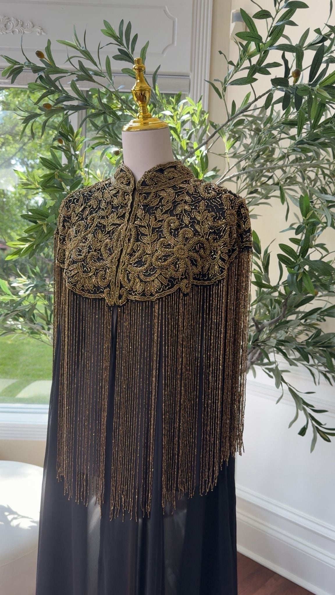 Golden Devine Royal Beaded Abaya
