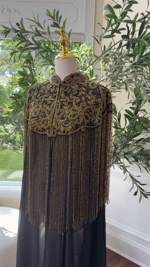Golden Devine Royal Beaded Abaya