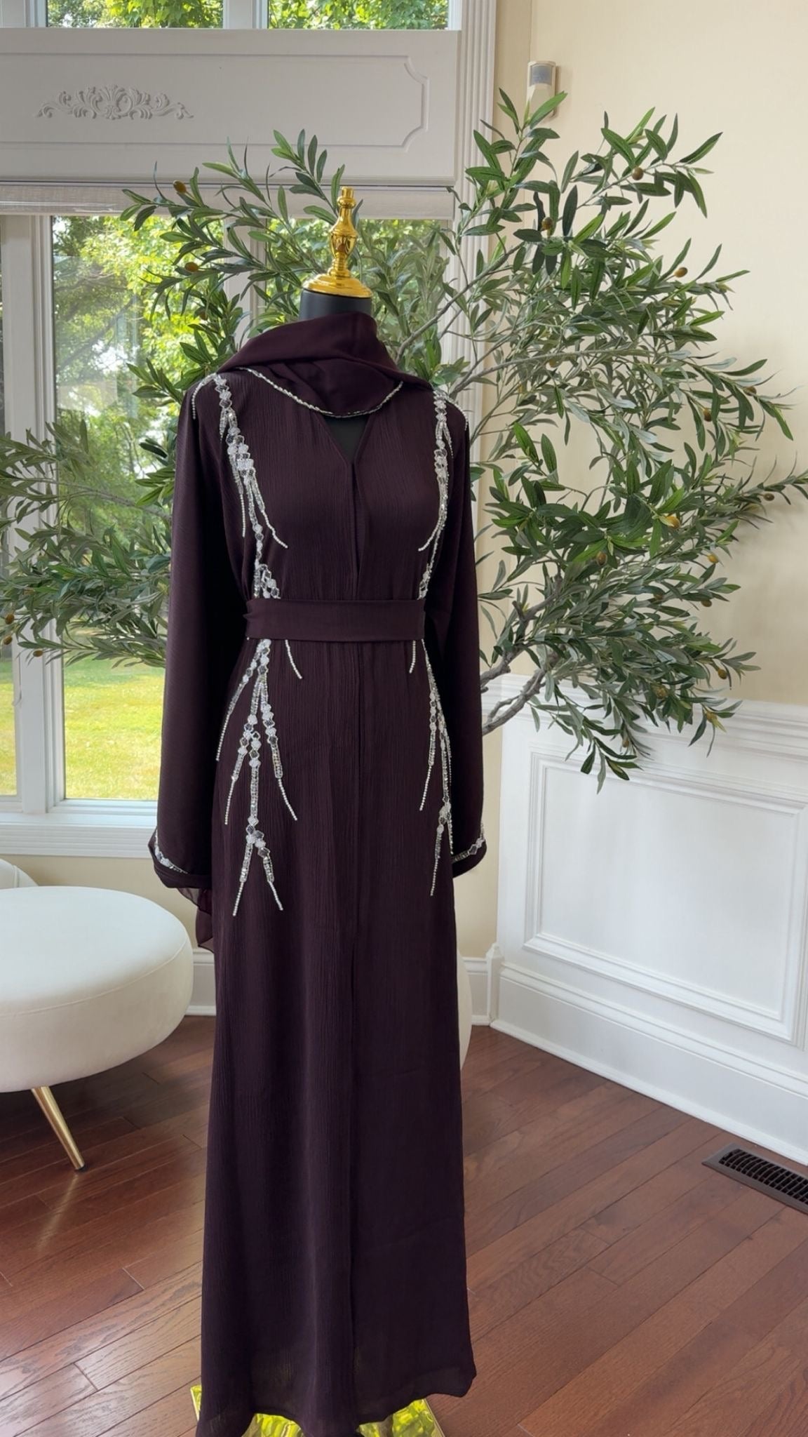 Purple Luxe Abaya