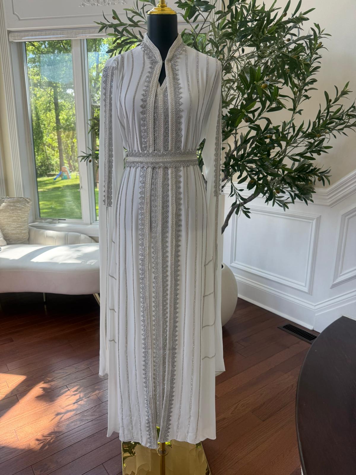 Luxury White Kuftan