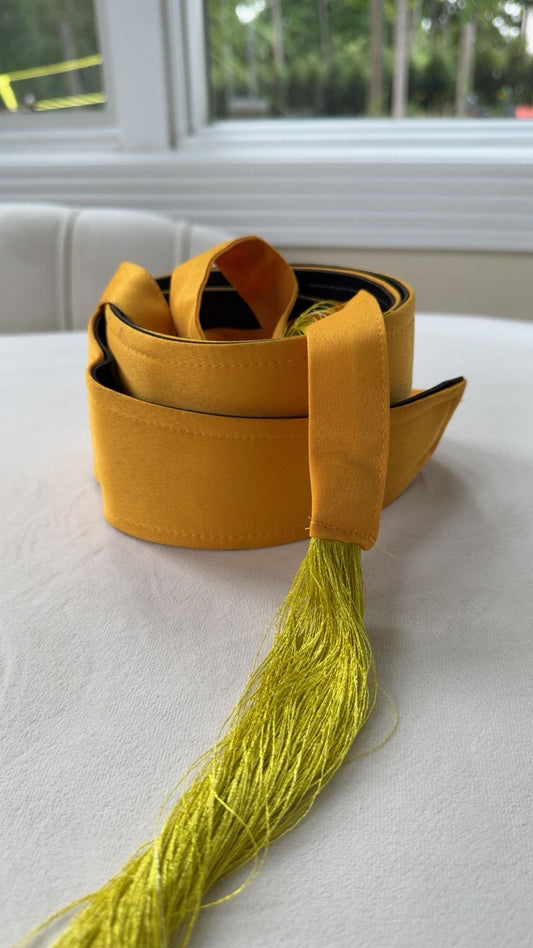 Yellow Satin Belt