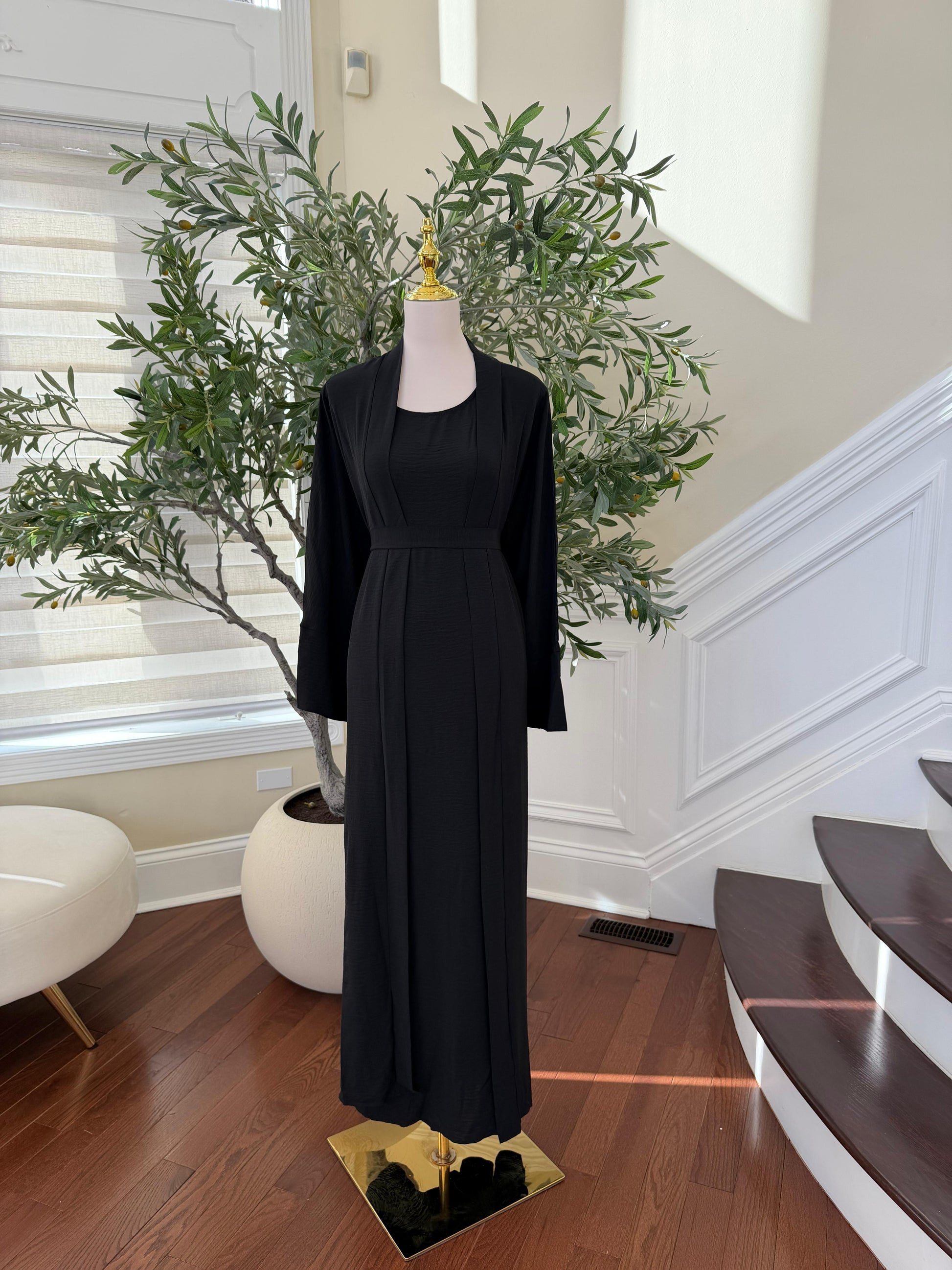 Elegant Two Piece Abaya Set