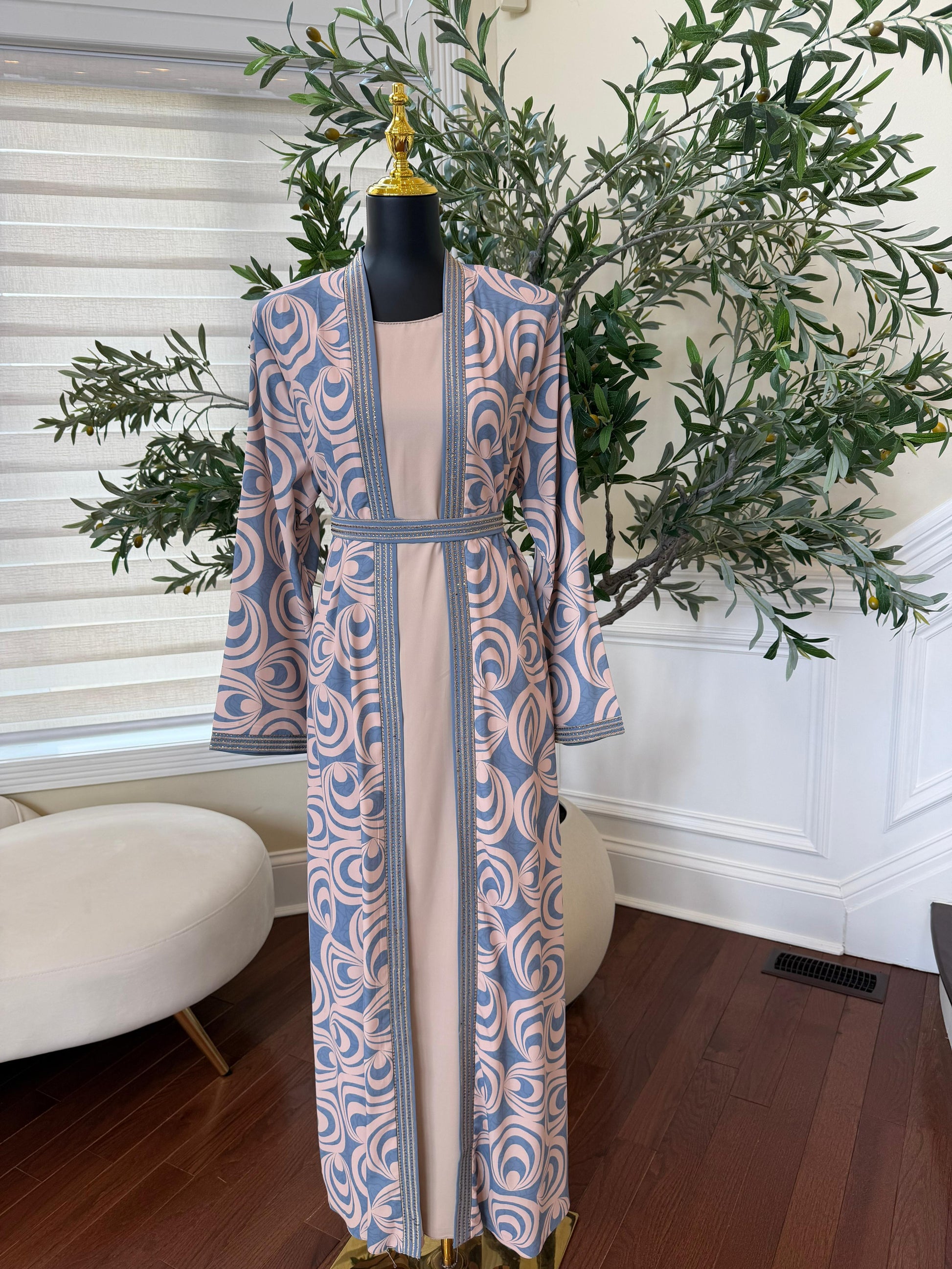 Blush Serenity Two Piece Abaya