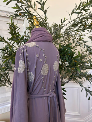 Lavender Charm Luxe Abaya
