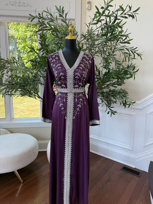 Elegant Purple Kuftan