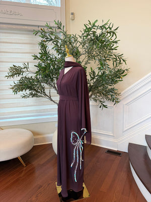 Purple Pearl Abaya