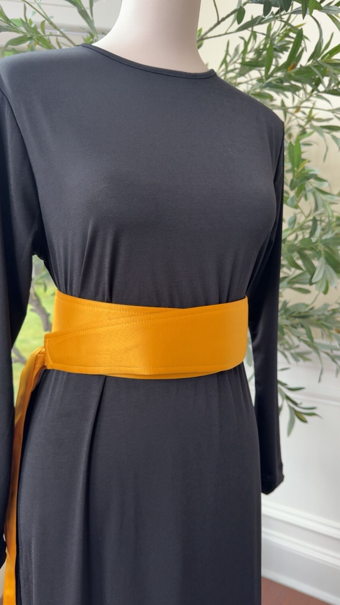 Yellow Satin Belt