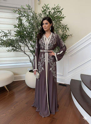 Purple Luxe Beaded Kuftan