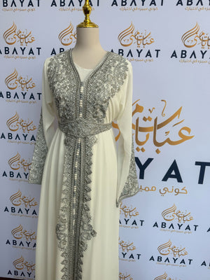 White Two Piece Kuftan