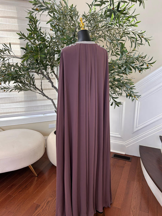 Purple Beaded Stone Kuftan