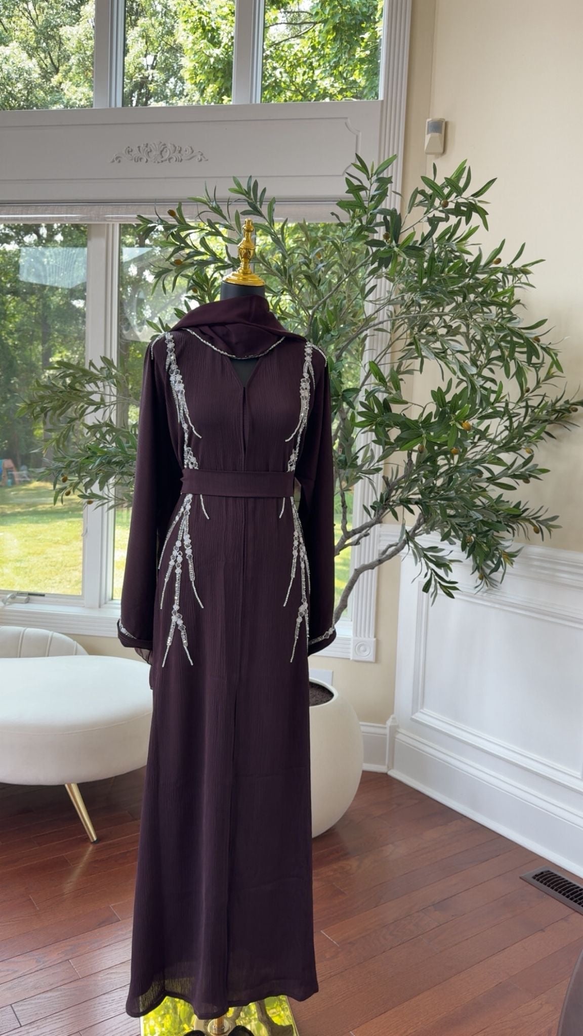 Purple Luxe Abaya