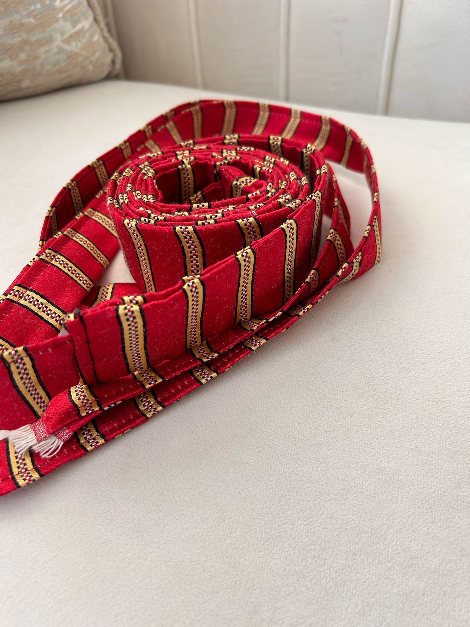 Red/ Gold Belt Siti Cashmere