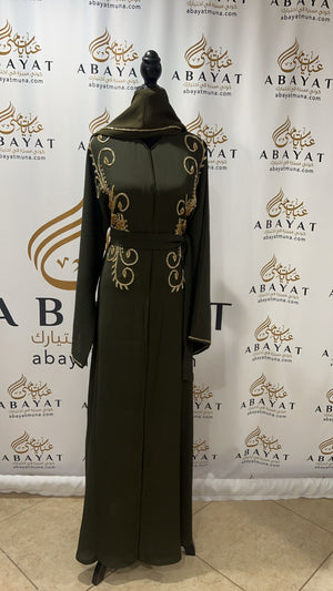 Green and Gold Abaya