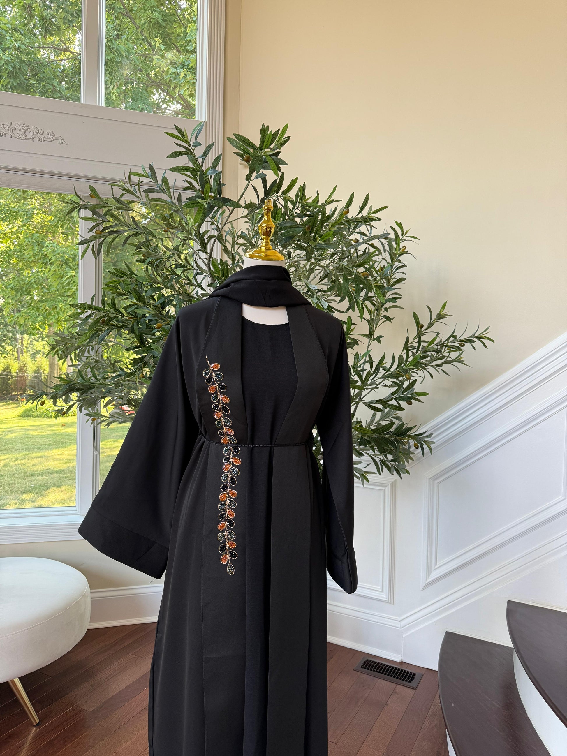 Black Two Piece Abaya