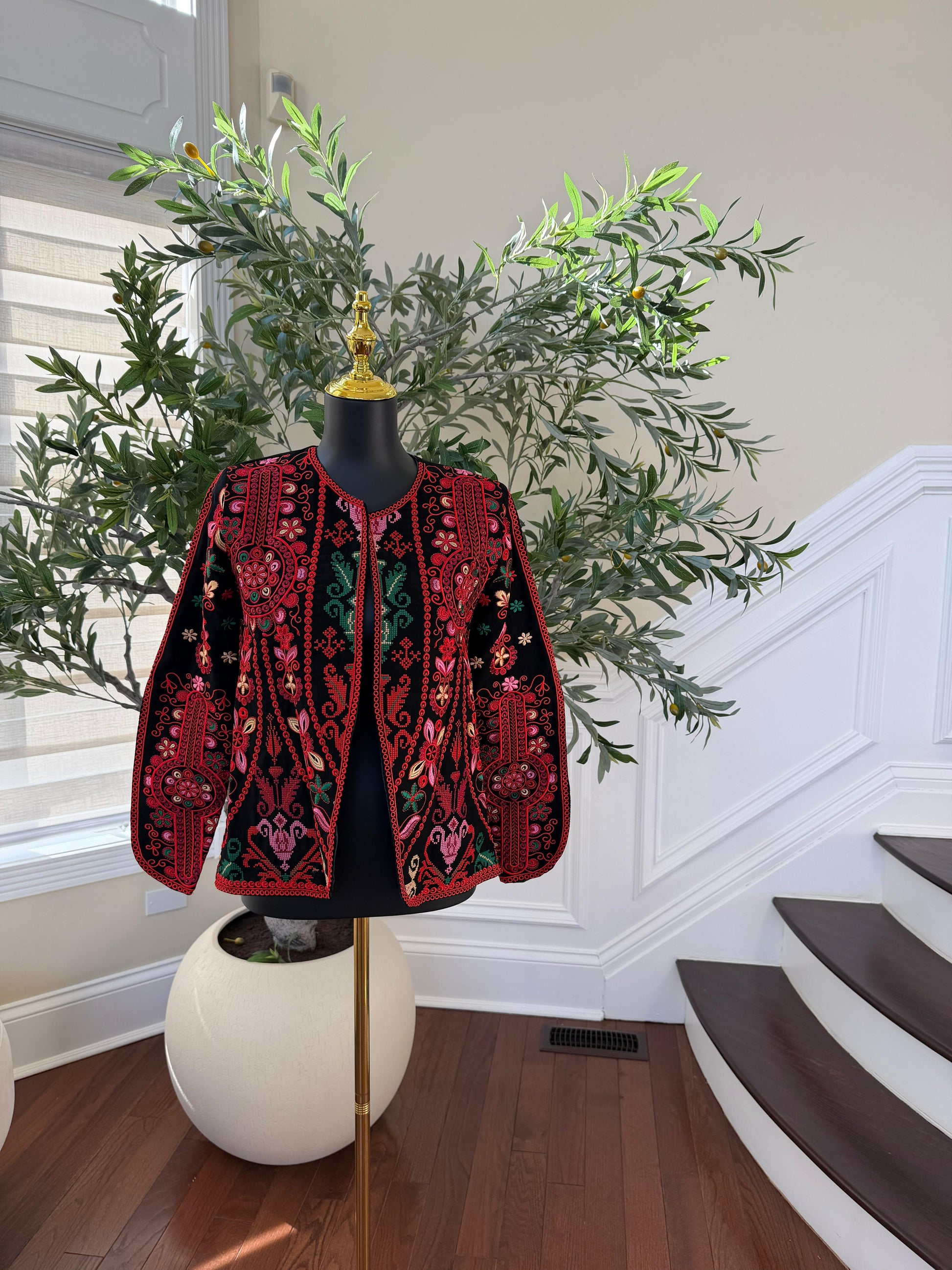 Red Tatreez Signature Jacket