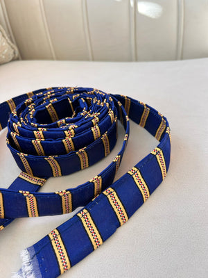 Blue/ Gold Cashmere Siti Belt