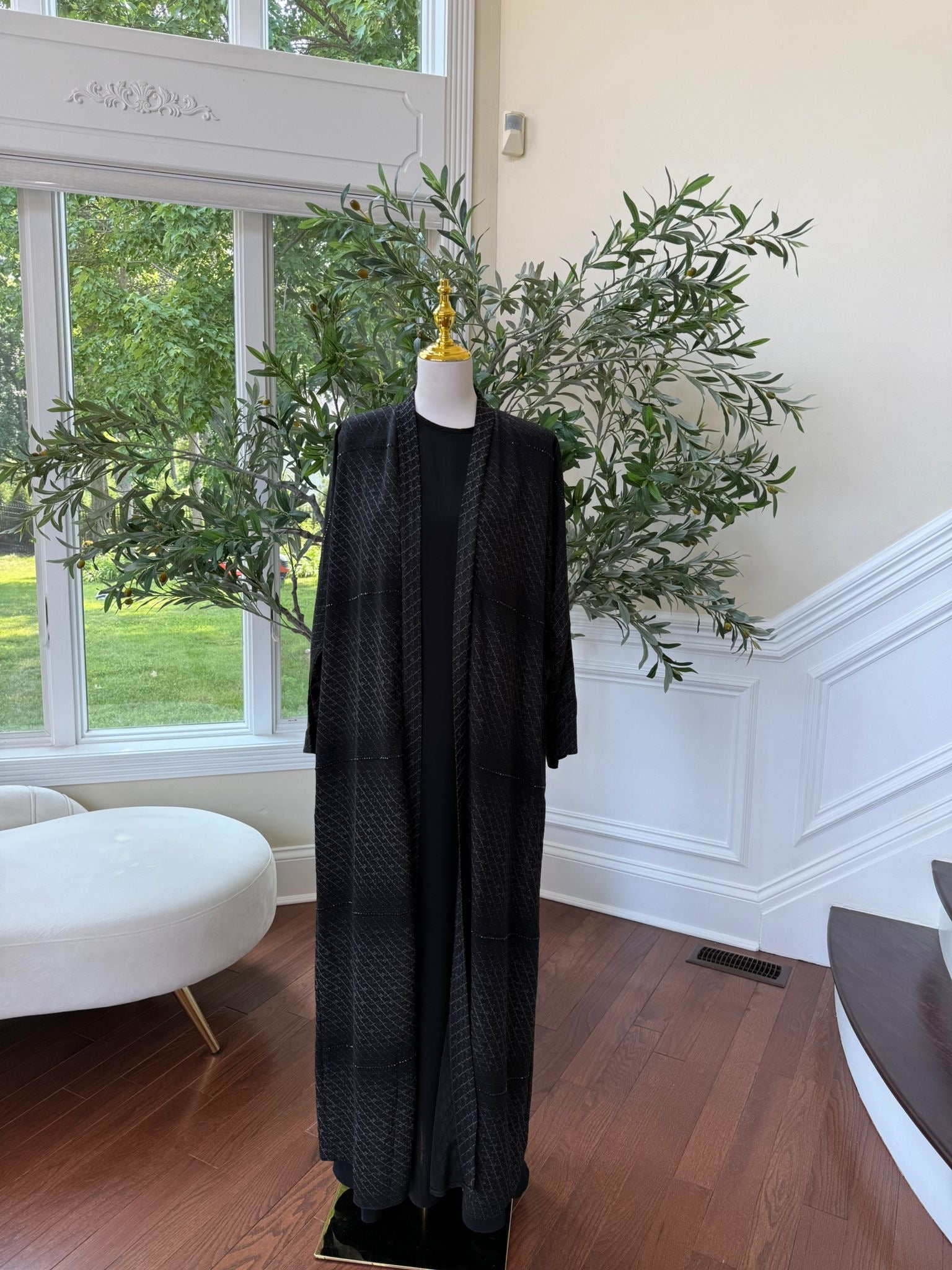 Black Diamond Open Luxe Abaya