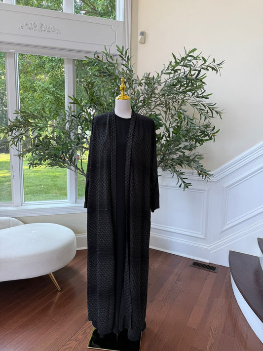 Black Diamond Open Luxe Abaya