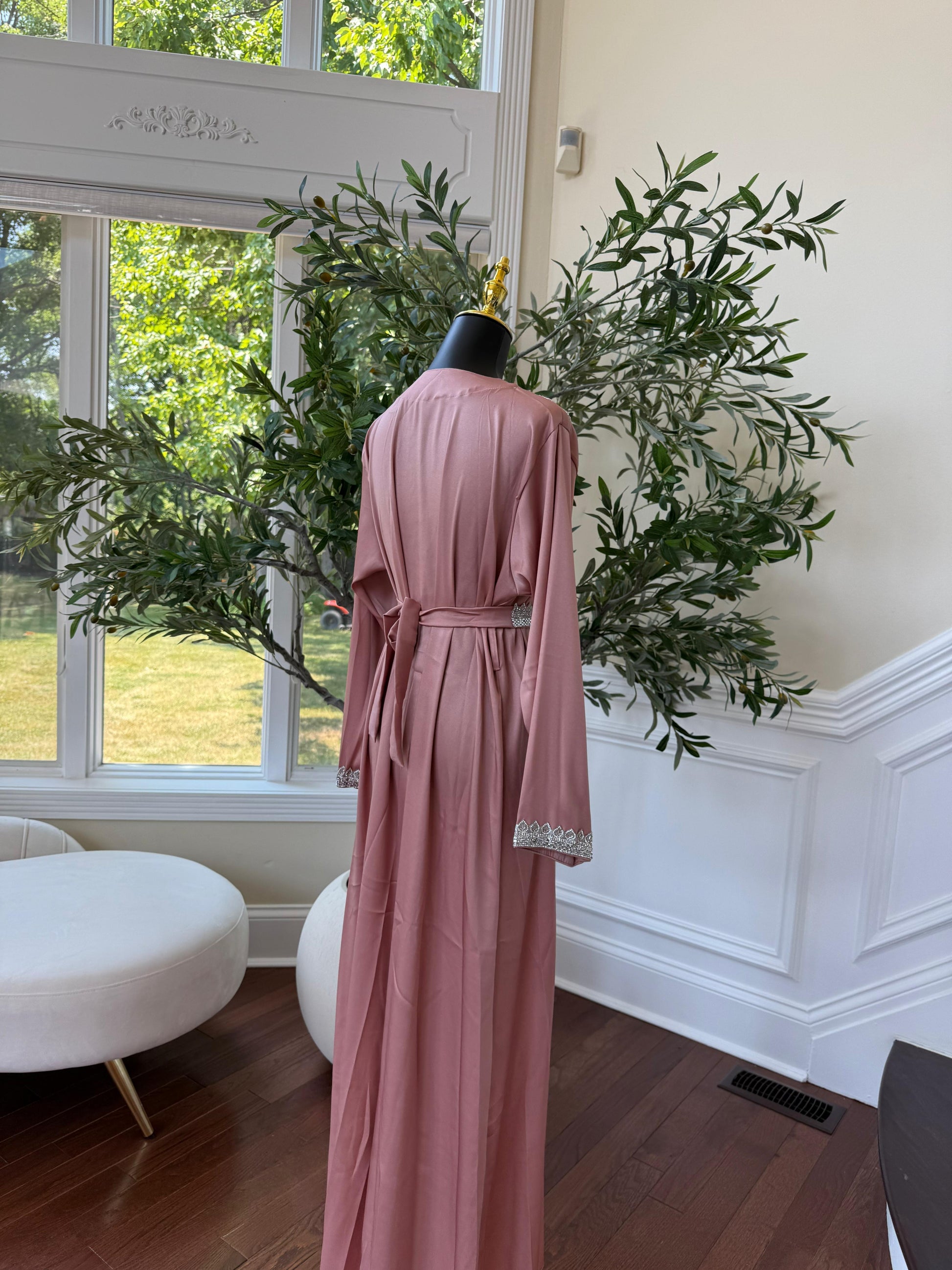 Pink Floral Kuftan